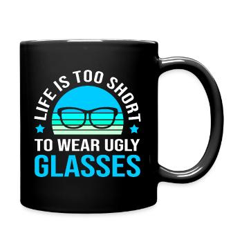 Optician Ophthalmologist Optics - Full Colour Mug - black - Right