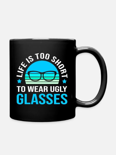 Optiker Augenarzt Optik - Tasse einfarbig - Schwarz