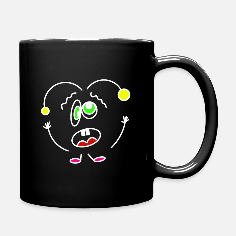 Crazy-Heartbeat - Tasse einfarbig - Schwarz