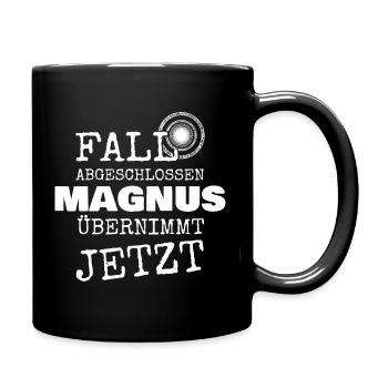 Geschenk für Magnus - Tasse einfarbig - Schwarz - Rechts
