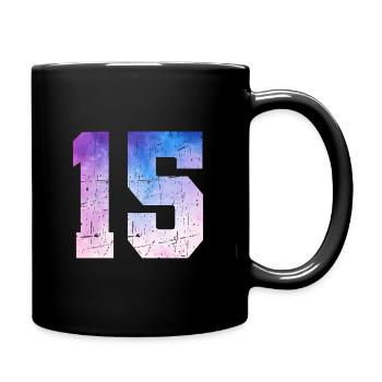 Issue 15 – 15th Anniversary Gift - Full Colour Mug - black - Right
