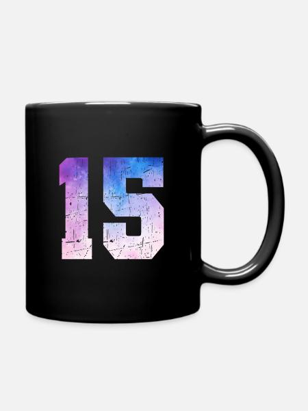 Ausgabe 15 – 15. Jubiläumsgeschenk - Tasse einfarbig - Schwarz