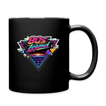 80s Legend Neon Retro - Full Colour Mug - black - Right