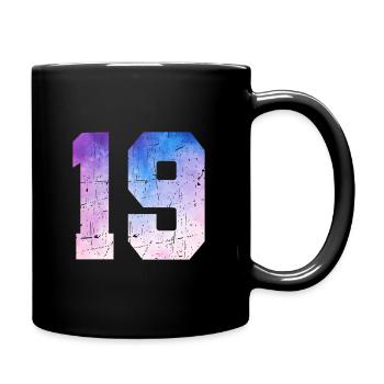 Issue 19 – 19th Anniversary Gift - Full Colour Mug - black - Right
