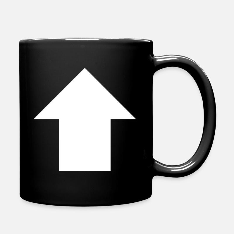Arrow up sign - Full Colour Mug - black