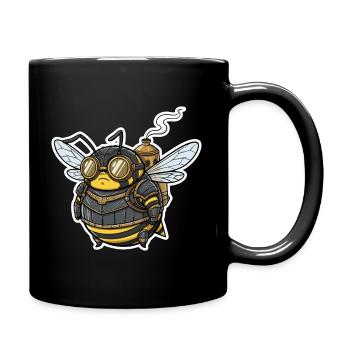 Abeille Ouvrière Steampunk Blindée Goggles - Mug uni - noir - Droite