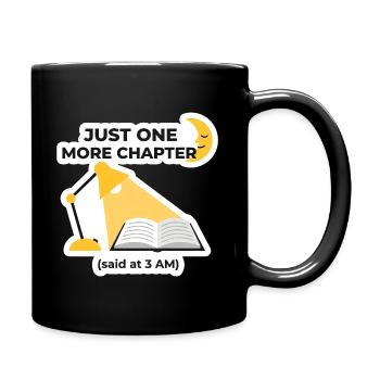 Book Love Saying - Funny Reader Gift - Full Colour Mug - black - Right