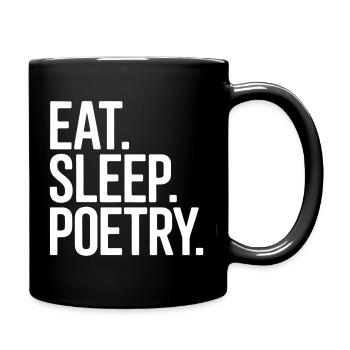 Mange Dors Poésie Typographie Audacieuse Tee - Mug uni - noir - Droite