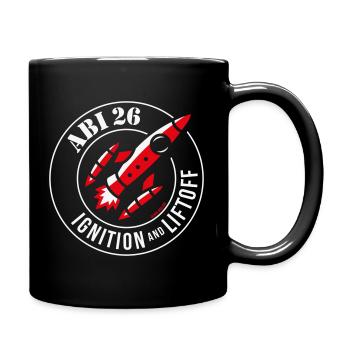 Abi 26 Ignition And Liftoff (Abitur 2026 / NEG2C) - Tasse einfarbig - Schwarz - Rechts