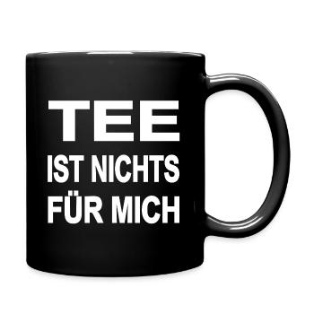 Tee - Tasse einfarbig - Schwarz - Rechts