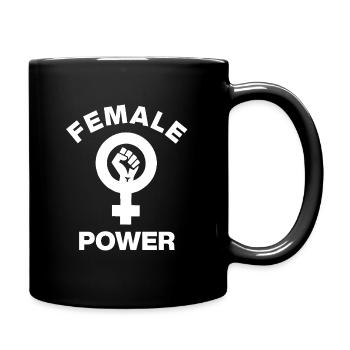 FEMALE POWER – GIRL POWER FAUST! ♀ GIRLS SISTERS - Full Colour Mug - black - Right