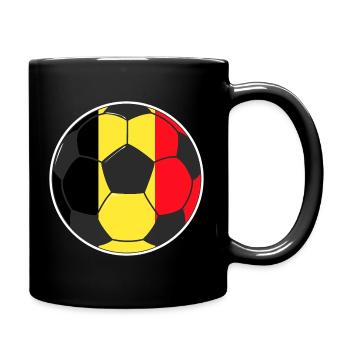 Football - Team Belgium - Full Colour Mug - black - Right