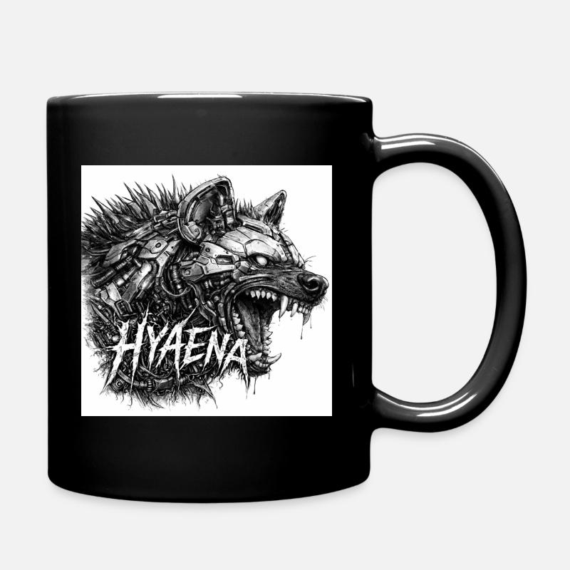 Cyber- Hyäne Armor - Tasse einfarbig - Schwarz