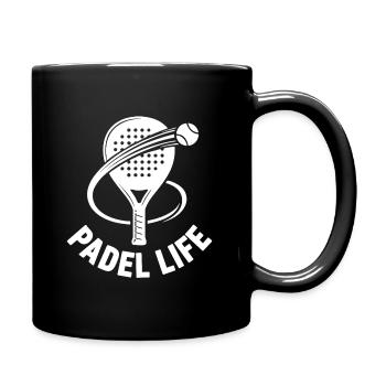 Padel Life Racket Tennis Sport - Full Colour Mug - black - Right