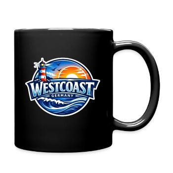 Côte ouest de l’Allemagne - Mug uni - noir - Droite