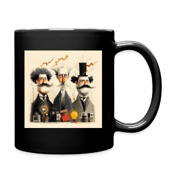 Zukunft erfinden - Tasse einfarbig - Schwarz - Rechts