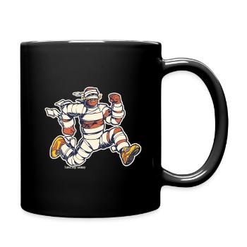 Momie runner - Mug uni - noir - Droite