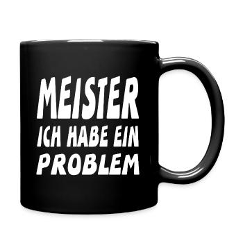 Meister - Tasse einfarbig - Schwarz - Rechts