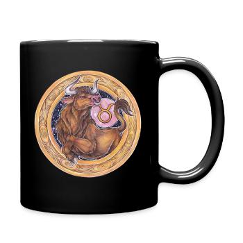Zodiac Sign Zodiac Taurus Taurus Gift - Full Colour Mug - black - Right