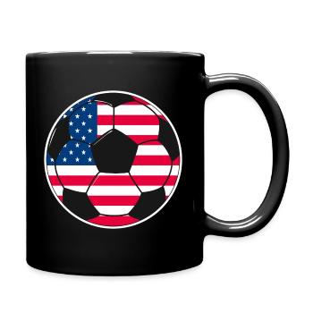 Soccer_team_USA - Full Colour Mug - black - Right