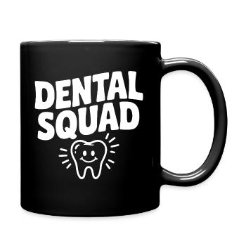 Zahnärztliche Truppe - Tasse einfarbig - Schwarz - Rechts