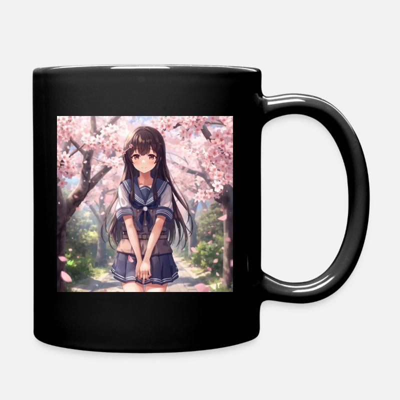 Cerisier en fleurs d’école - Mug uni - noir