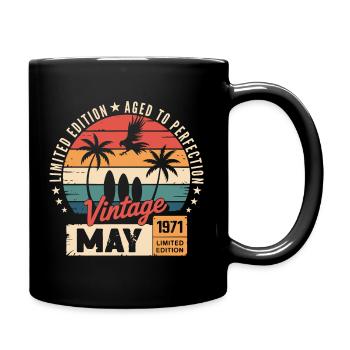 Special anniversary with this design May 1971 - Full Colour Mug - black - Right
