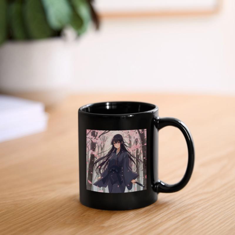 Sakura Schatten Samurai Tasse einfarbig