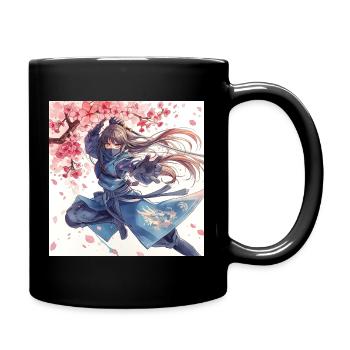 Ninja Fleur de Cerisier dans l’Attaque Éclair - Mug uni - noir - Droite