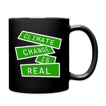Climate Change Is Real Climate Change Science - Full Colour Mug - black - Right
