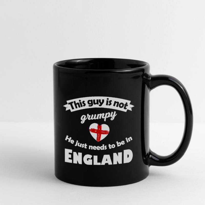 Not grumpy: He needs England Full Colour Mug