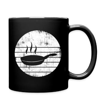 Sketch de poêle à frire - Mug uni - noir - Droite
