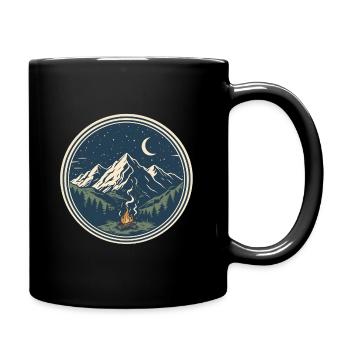 Lunar night at Wandalu Vuhs mountain camp - Full Colour Mug - black - Right