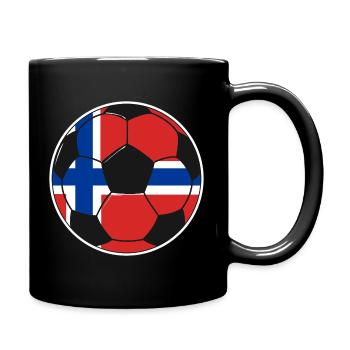 Équipe de football de Norvège - Mug uni - noir - Droite