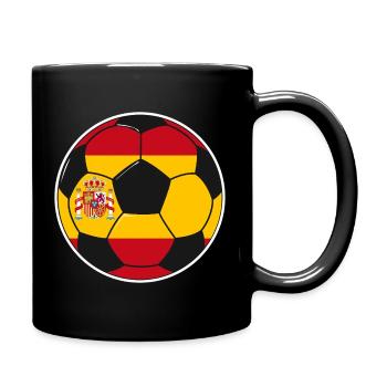 Équipe de football d’Espagne - Mug uni - noir - Droite