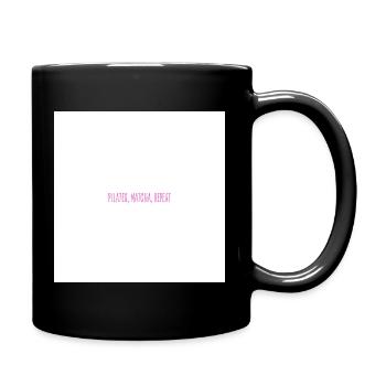 Pilates, Matcha, Repeat - Full Colour Mug - black - Right