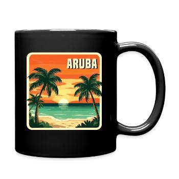Aruba - Full Colour Mug - black - Right