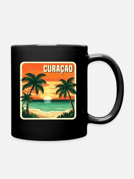 Curacao - Tasse einfarbig - Schwarz
