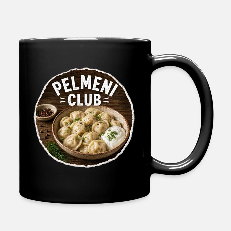 Pelmeni Club - Full Colour Mug - black