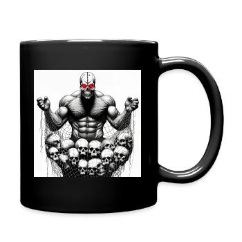 Muscular Net Schädel - Tasse einfarbig - Schwarz - Rechts