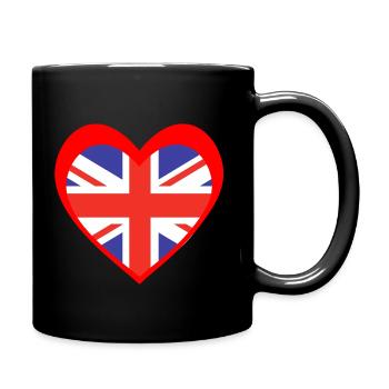 United Kingdom Heart – Love for the UK - Mug uni - noir - Droite