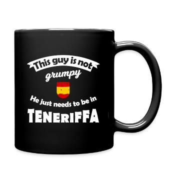 Pas grognon à Tenerife - Mug uni - noir - Droite