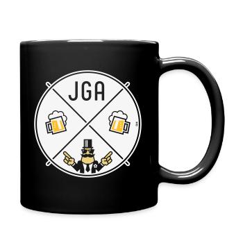 Signe de main du marié Signe de bière Symbole NEG 3C - Mug uni - noir - Droite