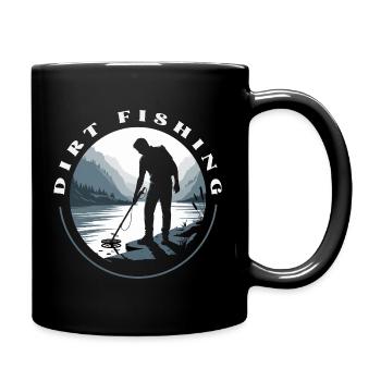 Explorations de pêche en terre Rivière Chasse au trésor - Mug uni - noir - Droite