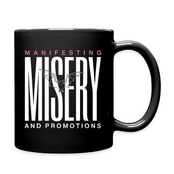Sieges-Fledermaus-Grafik manifestieren - Tasse einfarbig - Schwarz - Rechts