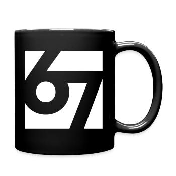 Style bloc 67 « Six Seven » - Mug uni - noir - Droite