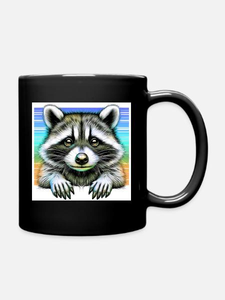 Raton laveur - Mug uni - noir