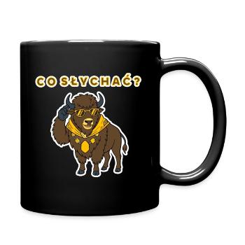 Warschauer, Polnischer Bison, luxuriöses, cooles Tier, verspielt - Tasse einfarbig - Schwarz - Rechts