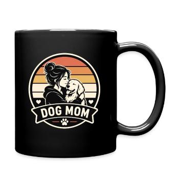 Dog Mom - Full Colour Mug - black - Right