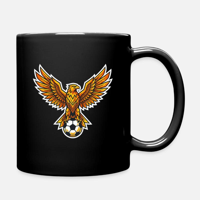 Phénix de flamme avec balle - Mug uni - noir